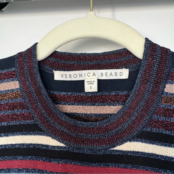 Veronica Beard Multicolor Striped Blouse - Picture 3 of 5